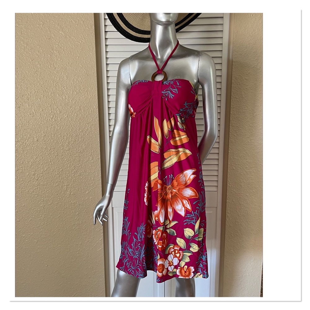 Fuchsia Bandeau Dress